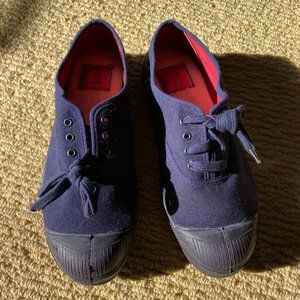 NEW Size 36 (US 6) Bensimon Blue Canvas Colorsole Tennis Shoes with Lining